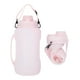 thumbnail image 1 of Botella de agua plegable de silicona de 2 l, gran capacidad, para acampar al aire libre y hacer deportes, con asa., 1 of 5