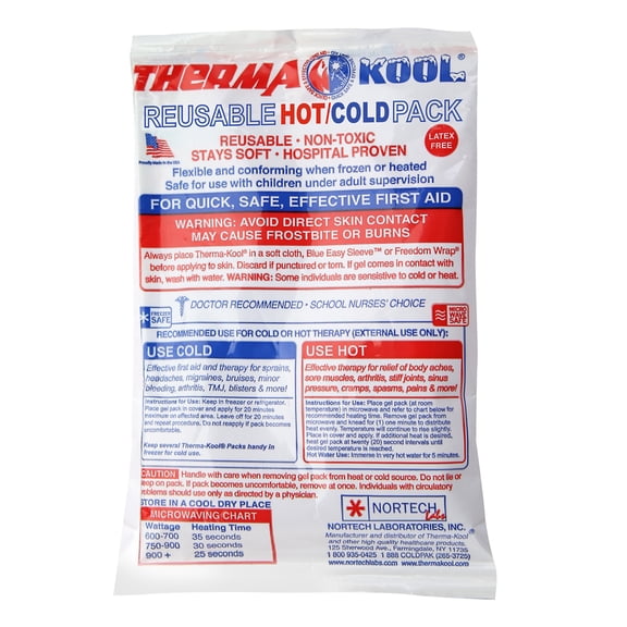 First Aid Only Reusable Hot/Cold Pack, 4" x 6", Pack of 12