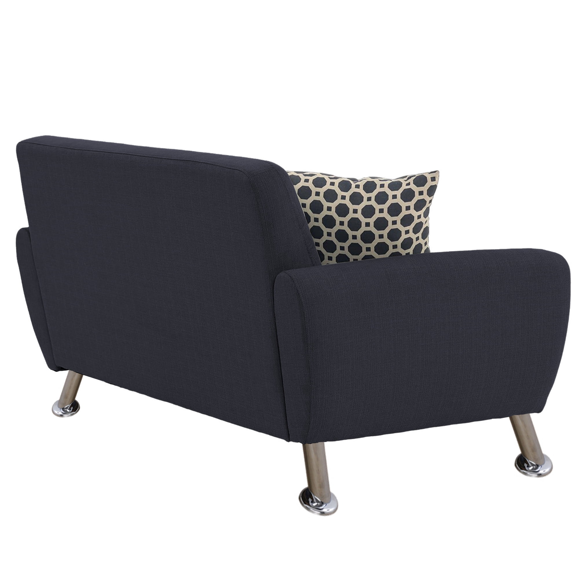 Aukfa 3 Piece Sofa Set - 56" Wide Upholstered Loveseat Deep Seat Couch for Living Room, Linen, Gray