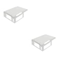 thumbnail image 1 of Vogacara Piezas de coche RC, accesorios de oruga, accesorios de vehículos portátiles, suministros de motores simples, reemplazo de herramientas Blanco 2piezas Vogacara CBP204881, 1 of 5