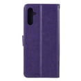 thumbnail image 2 of Dteck Butterfly Pattern Case for Samsung Galaxy A14 5G,Magnetic Leather Card Slots Wallet Case Shockproof Rubber Kickstand Cover with Wrist Strap,Purple, 2 of 6