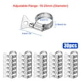 thumbnail image 3 of 30pcs Hose Clamps, EEEkit 16-25mm Adjustable Stainless Steel Pipe Clamp for Plumbing, Automotive, Garden & DIY, 3 of 7