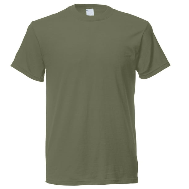 Camiseta casual de manga corta para hombre Verde Oliva Universal Textiles UTBC3904 olivegreen Walmart en linea