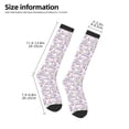 thumbnail image 2 of Hirioo Purple Rabbit for Adult Stockings Breathable Sock Non-Pilling,Contrasting Color Design, 2 of 6