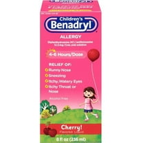Children's Benadryl Allergy Liquid Cherry 8 oz