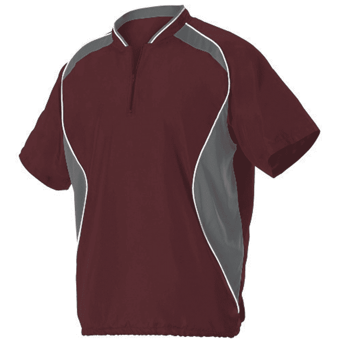 Alleson Men's Short Sleeve Baseball Batter's Jacket