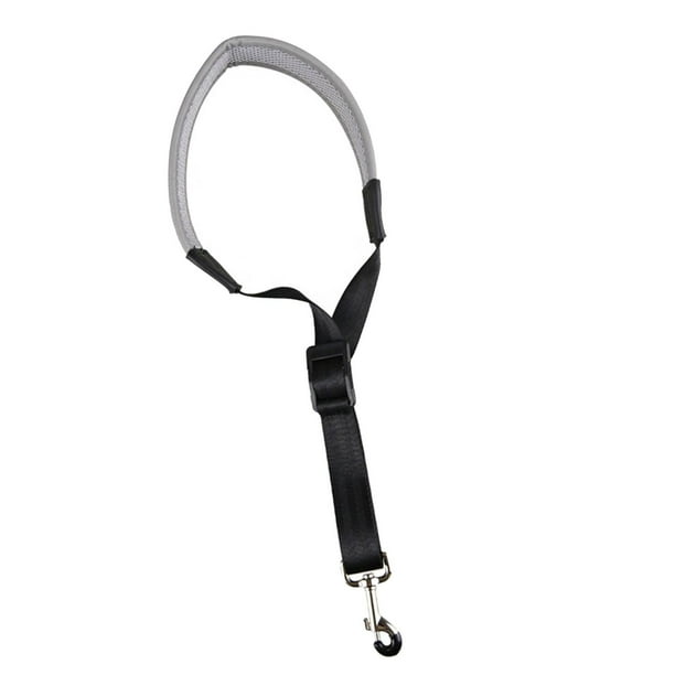 Correa para saxofón Correa para el cuello de saxofón Accesorio ajustable portátil Cuello suave y duradero Gris