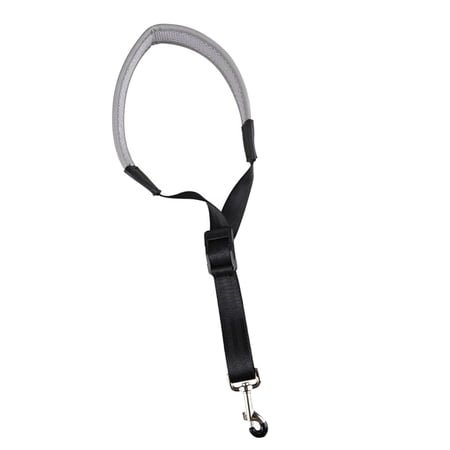 Saxophone Strap Sax Neck Strap Portable Adjustable Soft Neck Pad Length from 15cm to 33cm Universal Grey