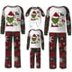 thumbnail image 1 of Conjuntos de pijamas navideños familiares a juego Grinch 2024, pijama de Grinch con parte superior y pantalones de pijama a cuadros, pijama de Grinch para niños y adultos para la familia, Hombres S, 1 of 4
