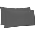 thumbnail image 2 of Dazzling 600 TC Pure High Quality Egyptian Cotton Sheets 4 Piece Sheet Set Contain 15 Inch Deep Pocket Fitted Sheet With 360° Elastic Corners All Around Gray Solid Full Size, 2 of 5