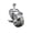 Swivel - Top Lock Brake - Gray, variant on 4 Inch Gray Polyurethane Wheel Swivel ½ Inch Threaded Stem Caster SCC