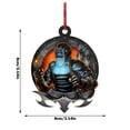 thumbnail image 3 of Personalized Welder Acrylic Ornament, 2-Sided Hanging, Heat Sublimation Print, Christmas Tree/Car/Backpack Decor, Holiday Gift, 3 of 6