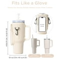 thumbnail image 2 of Lomyolo Water Bottle Carrier Bag for 40oz Tumbler - Neoprene Gym Bottle Holder Pouch with Adjustable Strap, Phone Pocket, Water Bottle Pouch Sleeve Accessories for Fitness, Hiking,Sports,Outdoors, 2 of 6