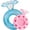 Blue Diamond Ring Float and Pink Ice Tray, variant on Thickened Inflatable Pool Floats Diamond Rings for Adults, Glitter Bachelorette Party Wedding Decorations Bridal Shower Gifts, Engagement Photo Props, Swim Tubes Pool Lounging Supports 265 lbs