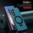 thumbnail image 4 of Allytechgroup Shockproof Case for Samsung Galaxy Z Fold 6, Magnetic Cover Support Wireless Charging Anti-Scratch Ring Bracket Stand Bumper Rugged Phone Case for Galaxy Z Fold 6, Green, 4 of 9