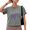 1-Grey, variant on Women's Blue Watercolor Purple Lupine Wildflower Bee Bouquet Graphic Short Sleeve Crop T-Shirt Breathable Crewneck XS-XL Top