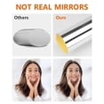 thumbnail image 3 of 12Pack Acrylic Flexible Mirror Sheets,12x12 Ih Self-Adhesive Mirror Tiles,Square Cuttable Wall Stickers Non Glass Safety Reflective for Home Wall DIY Decor, 3 of 5