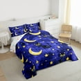 thumbnail image 3 of Castle Fairy Cute Black Cats Twin Comforter Sets for Children,Gothic Style Bedding Set, 3 of 8
