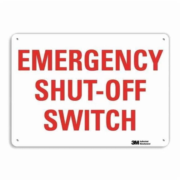 Lyle Safety Sign,10 in x 14 in,Aluminum U7-1143-RA_14X10