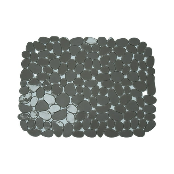 Yhmxh Decoración del baño Tapete de cocina multiusos antideslizante de PVC de piedra - Tapete de drenaje - Para proteger cuencos, cubiertos y fregaderos Gabinete de almacenamiento de baño