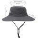 thumbnail image 2 of Sombrero de verano para mujer, sombrero de playa de ala ancha, sombrero de protección UV para exteriores, sombrero plegable de malla fresca con cola de caballo, 2 of 5