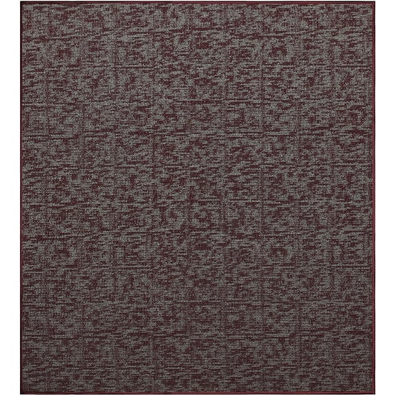 Indoor Outdoor custom size area rugs made in USA comes in Ten colors and Nine shapes rectangular,round,square,runners,oval,hexagon,octagon,half round - Burgundy, 7' x 7' Area Rugs