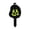 Black4, variant on BotaniNest Halloween Decorations Halloween Lighted Acrylic Pumpkin Garden Stake Assorted Pumpkin Faces Outdoor Glowing Jack O’ Ornament For Porch Garden Yard All Styles Included