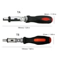thumbnail image 3 of Adjustable Ratcheting Screwdriver with Rotatable Ratcheting Handle Inside Hexagonal Angled Professional for Computer Work, 3 of 8