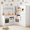 Beige, variant on Arlopu Corner Play Kitchen for Kids w/ Sound & Light, Wooden Kitchen Playset w/ Refrigerator, Stove, Disinfection Locker, Water Dispenser & Sink for Toddler Ages 3+ Boys Girls, Gray