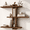 3-Tier Brown, variant on MEHOOM 3-Tier Wooden Floating Wall Shelf, Rustic Wall-Mounted Storage Shelves for Bedroom, Living Room, Farmhouse Wall Decor, 20in
