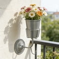 thumbnail image 6 of Hometravel Wall Hanging Planter, Integrated Metal Hook Flower Pot Holder, Creative Home Decor for Vertical Garden, Balcony, 6 of 9