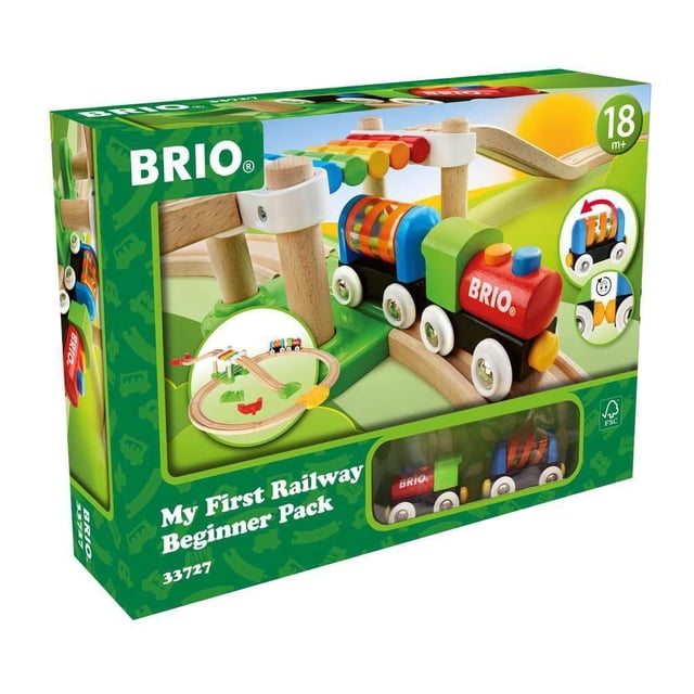 Set de tren de juguete BRIO My First Railway 33727 para niños a partir de 18 meses
