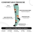 thumbnail image 2 of Rateoe Fox Compression Socks for Women and Men 20-30mmHg-Circulation Support Socks Knee High Nurse Pregnant Running Medical and Travel Athletic, 2 of 7
