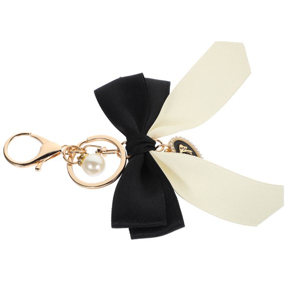 FELTECHELECTR 1Pack Charming Bow Keychain 's Daily Use Bag Accessory Elegant Style