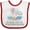 White and Red, variant on Inktastic My Nana Loves Me to the Moon and Back Elephants in Clouds Boys or Girls Baby Bib