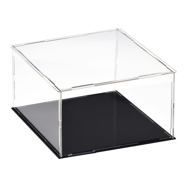 Unique Bargains Acrylic Clear Display Case Box Dustproof Protection Showcase Cube Collectibles Show Box 20x20x10cm