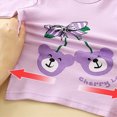 thumbnail image 4 of NOLDARES Infant Kid Girls 2pcs Outfits Fall Winter Clothing Long Sleeve Cute Print Sweatshirt and Joggers Pants Set Clothing(Purple,12-18 M), 4 of 9