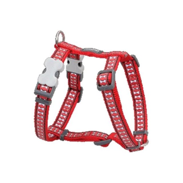 Red Dingo DH-RB-RE-SM Dog Harness Reflective Red- Small