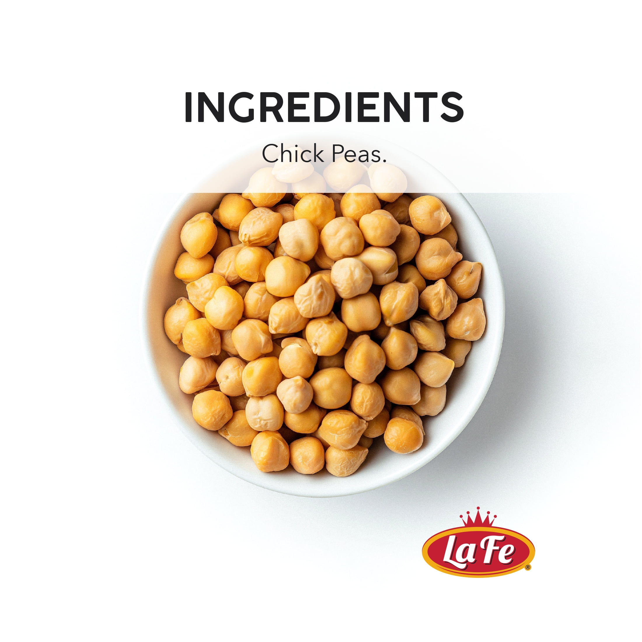 La Fe Dry Chick Peas, 24 Pack 12 OZ Bags