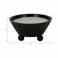 thumbnail image 4 of Decorative Footed Bowl Scented Candle for Men and Women - Casual Small Wood Candle for Indoor and Outdoor Spaces - Stylish Home Decor for Living Room, Bedroom, and Bathroom - 5", Black, 4 of 12