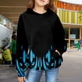 thumbnail image 2 of Mercatoo Hooded Sweatshirt for Girls Graphic Print Long Sleeve Warm Pullover Shirt Fall Casual Tops with 𝗞angaroo Pocket, 2 of 7