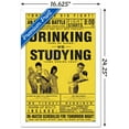 thumbnail image 3 of Drinking Versus Studying Wall Poster, 14.725" x 22.375", Framed, 3 of 3