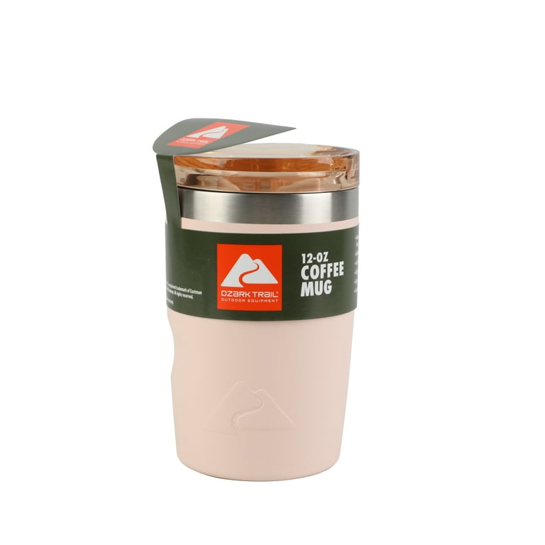 Ozark Trail 12oz Ceramic Lined Frosted Peach Stainless Steel