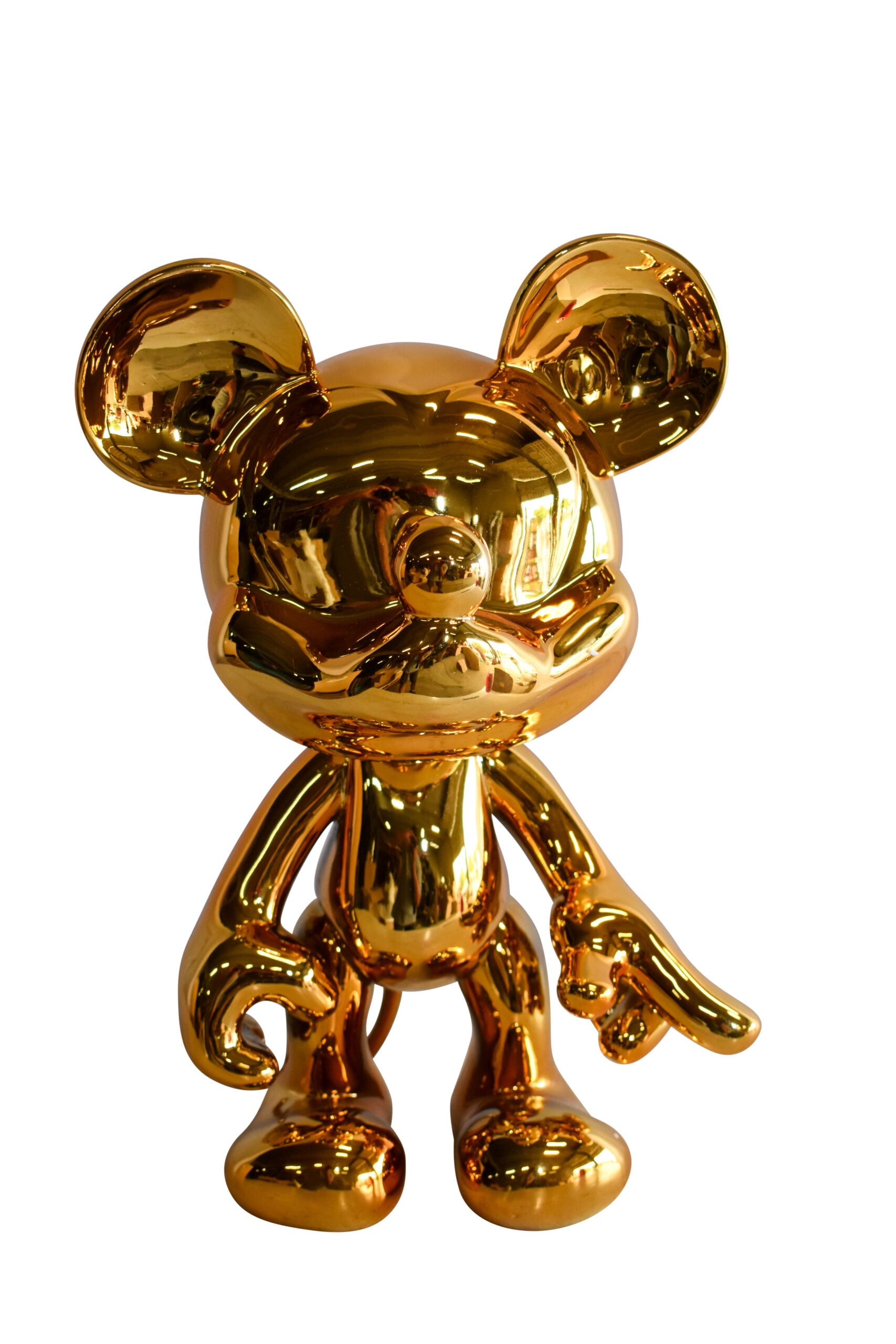 Lot 2 Figurines Mickey et Donal résine Mémo, Pince Photo Tige metal