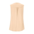 thumbnail image 5 of Womens Cotton Linen Tank Tops, Sleeveless Shirts for Women Summer Casual Vintage Solid Color Ruched Button Up V Neck Dressy Blouses, 5 of 6