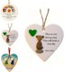 thumbnail image 1 of Adorno de Cristal Marino En Forma de Corazón para La Amistad | Regalo Hecho a Mano para Hermana | Adornos Navideños para Colgar En El Árbol | Recuerdo En Forma de Corazón, 1 of 1