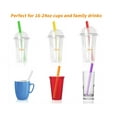thumbnail image 3 of 100 Pack Jumbo Smoothie Straws, 9.45 Inches Boba Straws,Individually Wrapped Straws Disposable Milkshake Straws Extra Long,Multi Colors Wide-Mouthed Drinking Straw, 3 of 11