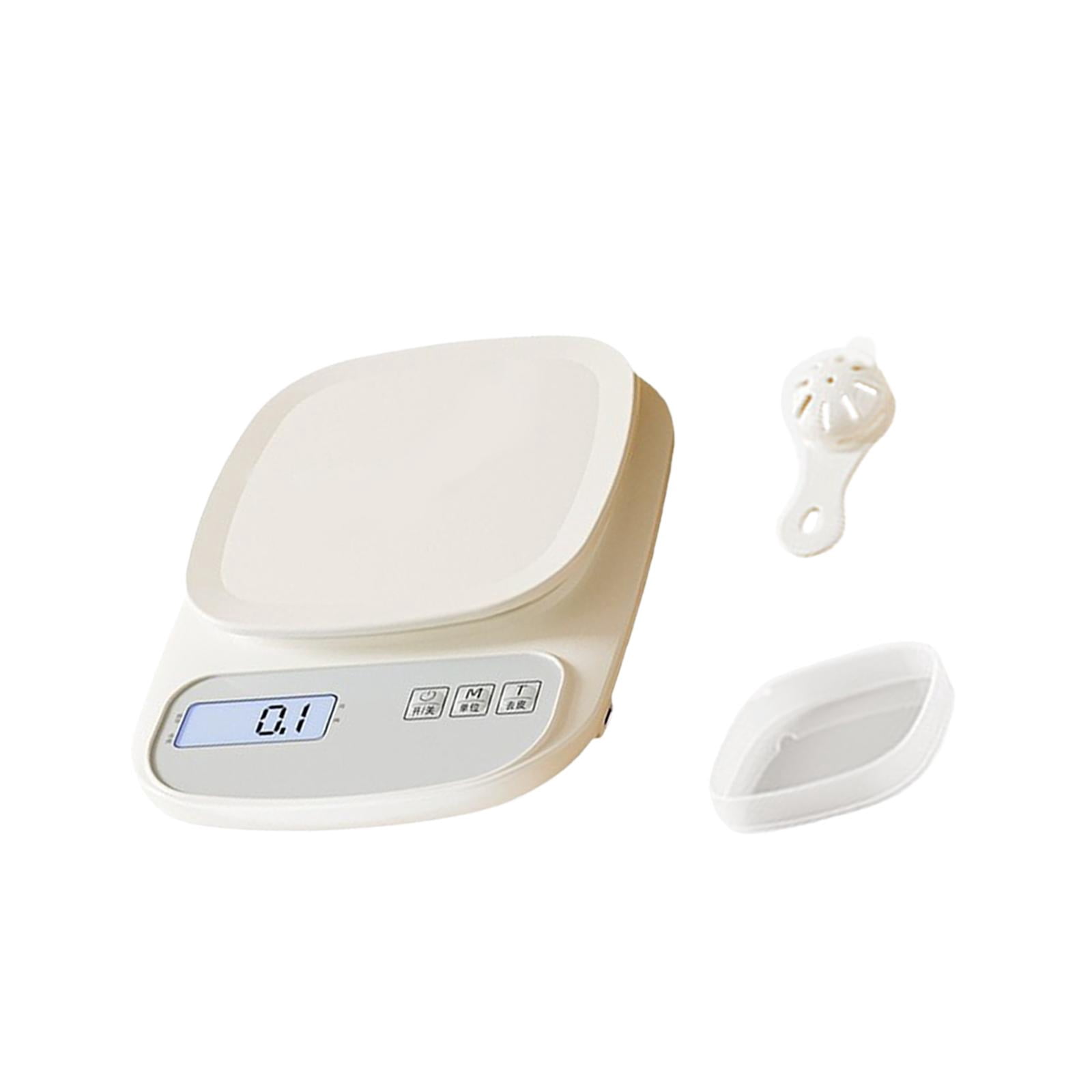 Baoblaze Food Kitchen Scale,Digital Scale Pocket Small Plate,Food Meat Scale,Food Coffee Scale for Food,ing,Cooking,Meal Prep 5KG