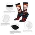 thumbnail image 4 of Goofa Chucky Printed Men's Crew Socks, Soft Durable Breathable Moisture-Wicking with Odor Control Cotton socks, 4 of 6