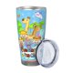 thumbnail image 2 of Vaso de 20 oz con diseño de cabra agradable y lobo grande, taza de viaje para café con aislamiento al vacío de acero inoxidable, taza de café, taza de viaje con tapa, taza térmica para exteriores, 2 of 8